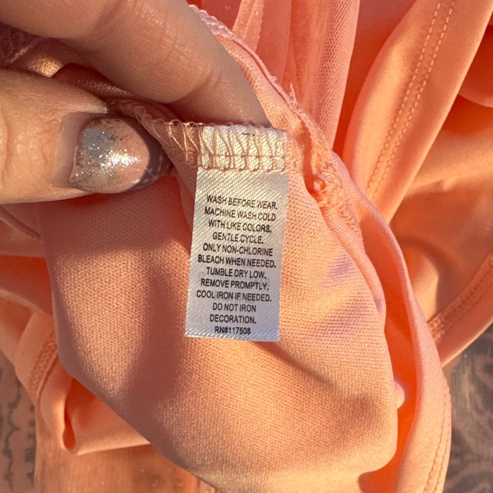 Jumping Beans Peach Moana Kids Dress - Picture 12 of 12